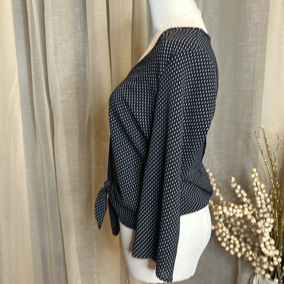 Dress top Navy and White Sz S - Picture 5 of 5